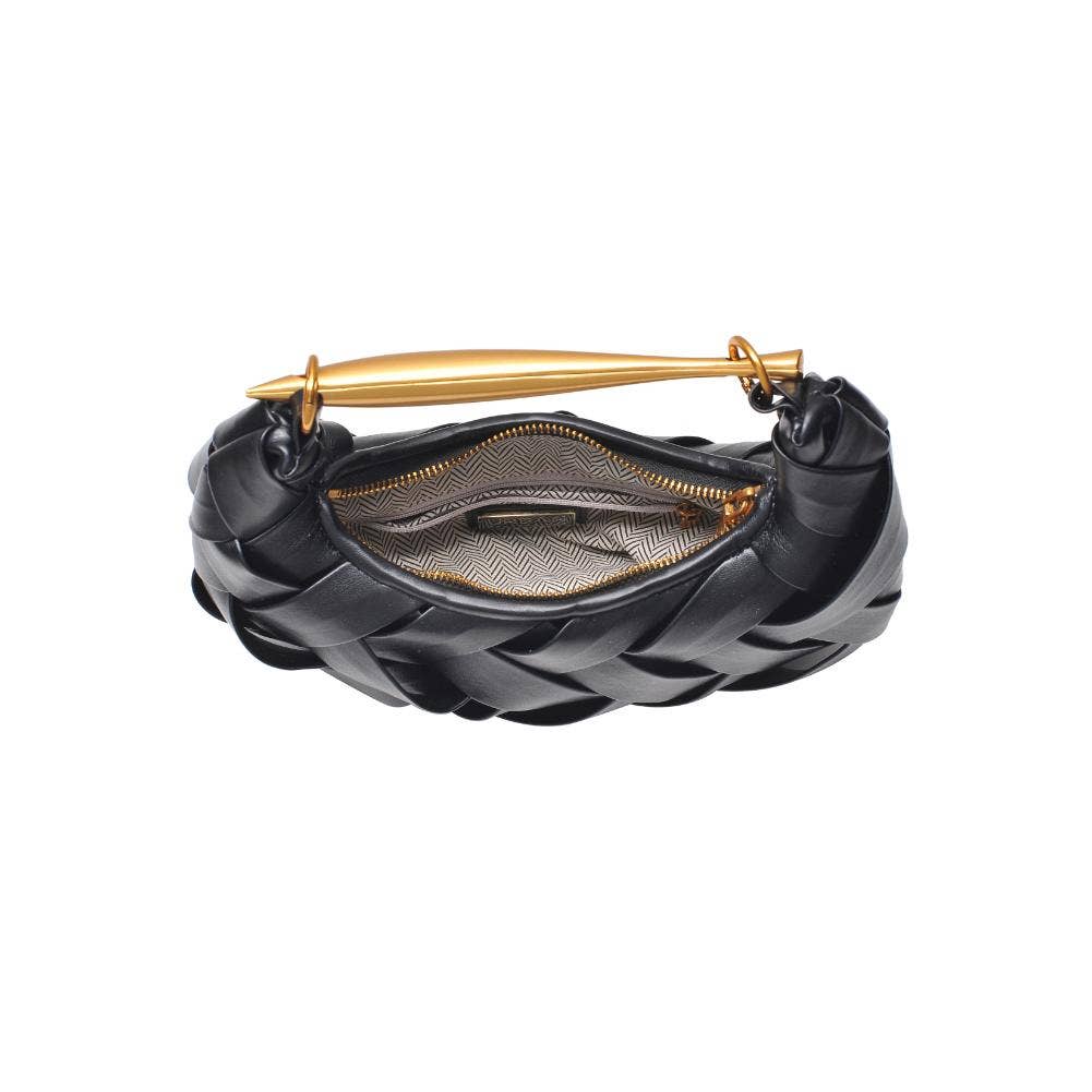 Ursula Woven Crossbody: Black