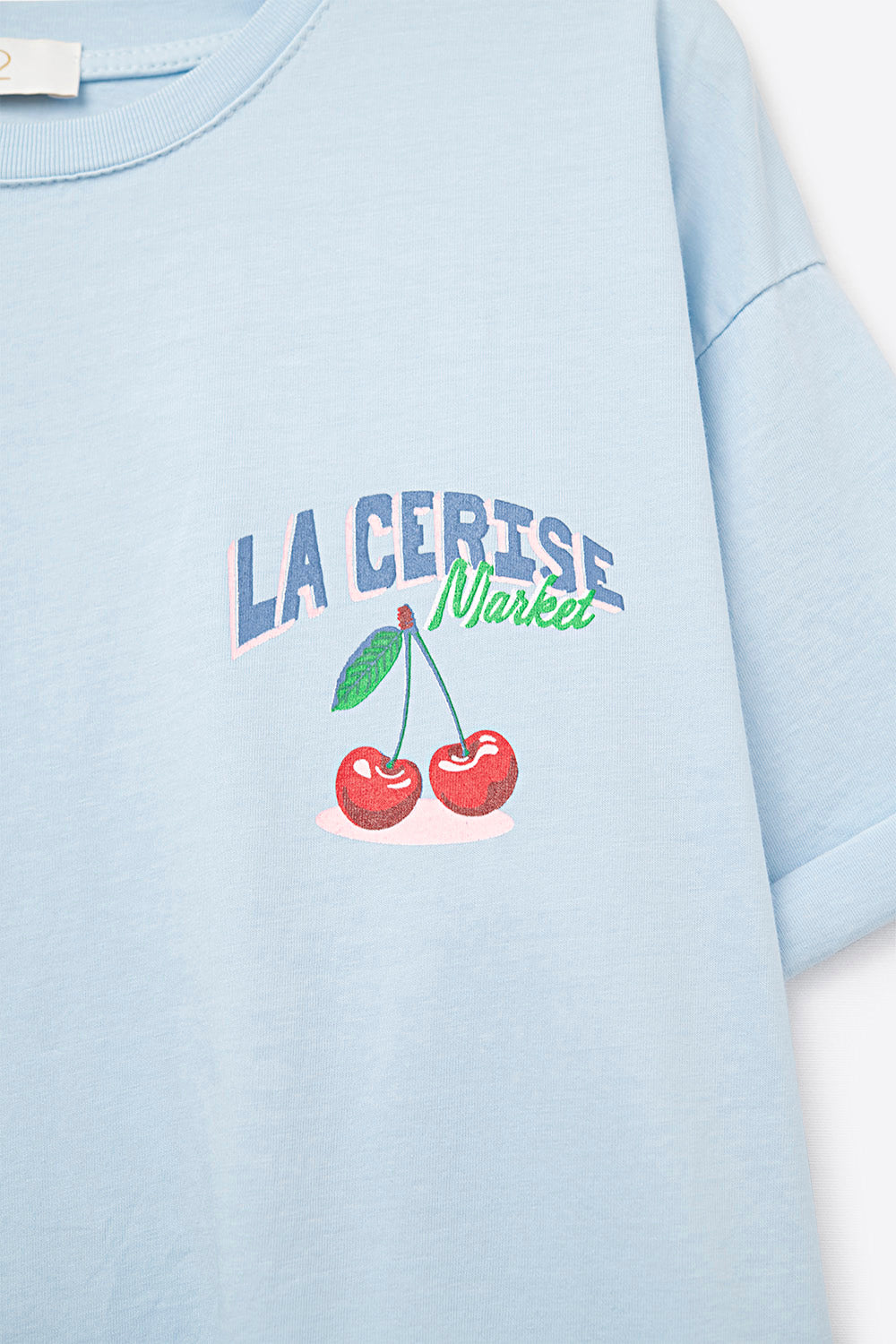 La Cerise T-shirt in Light Blue