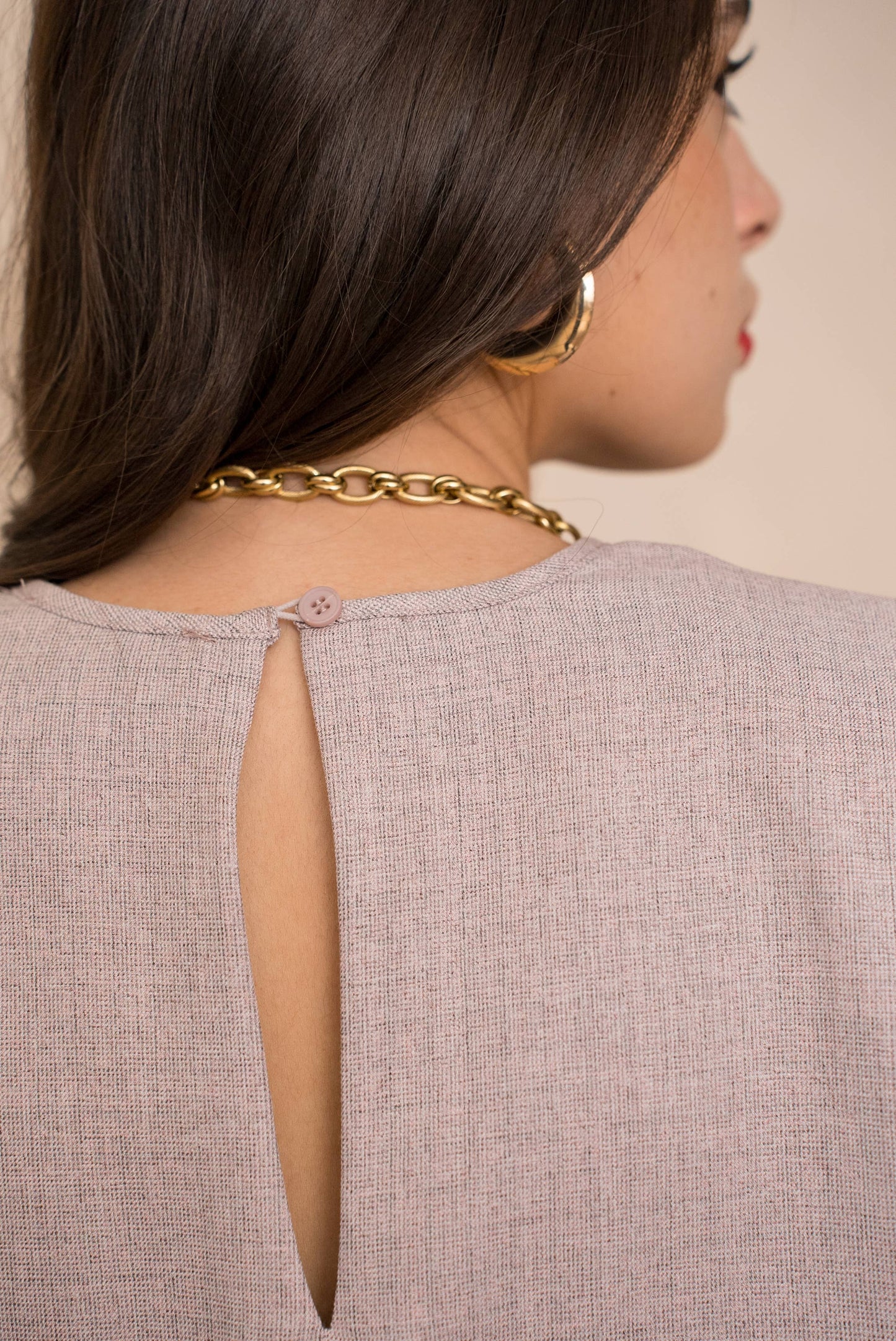 Lila Structured Top in Pink