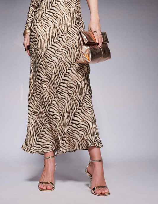 Barely there sandals in gold