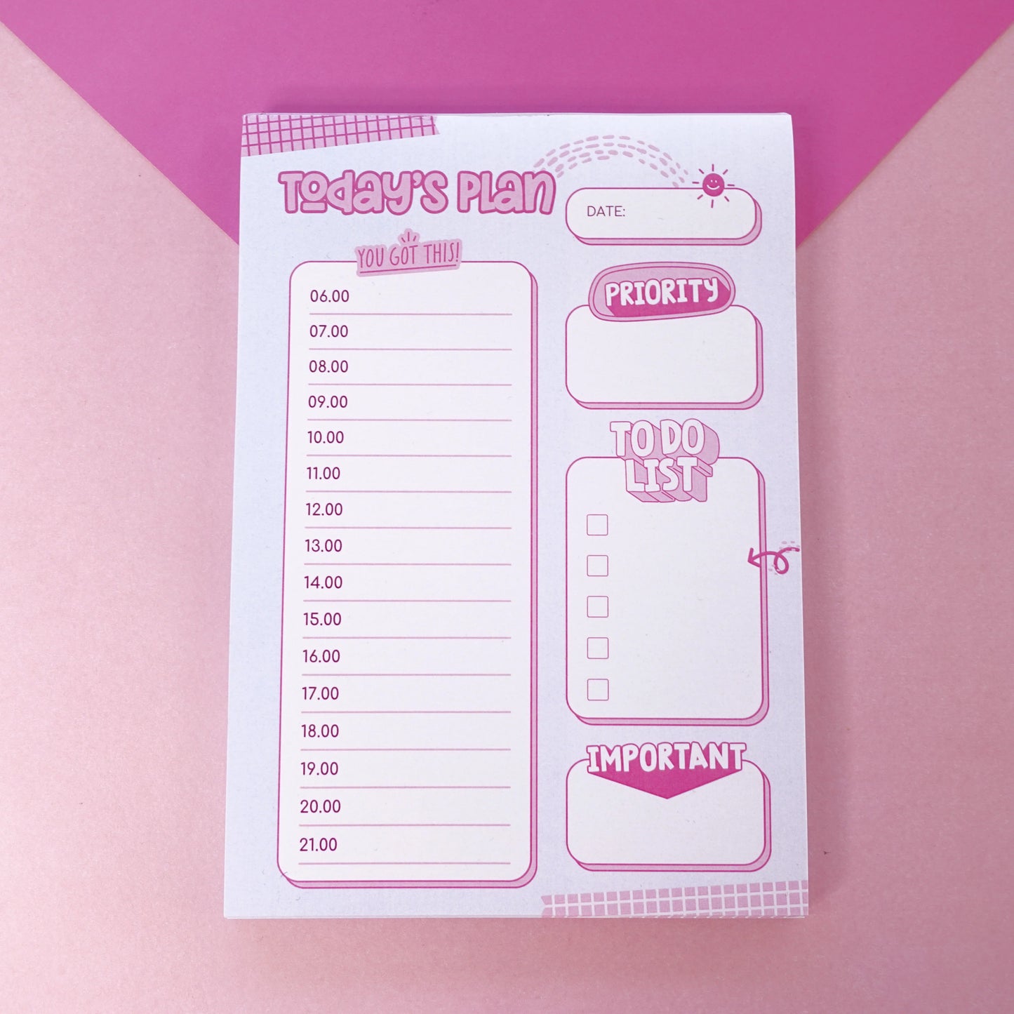 Daily Planner Pad