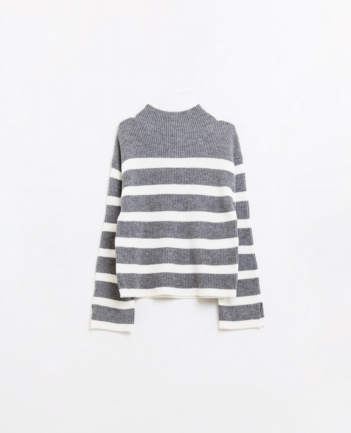 Grey and Cream Stripe Jumper