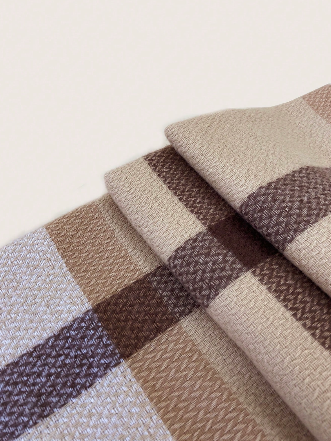 Plaid Scarf in Neutral