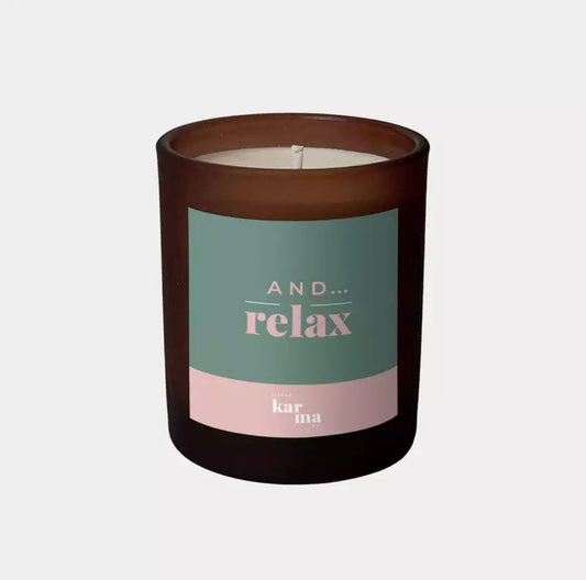 And…. Relax candle