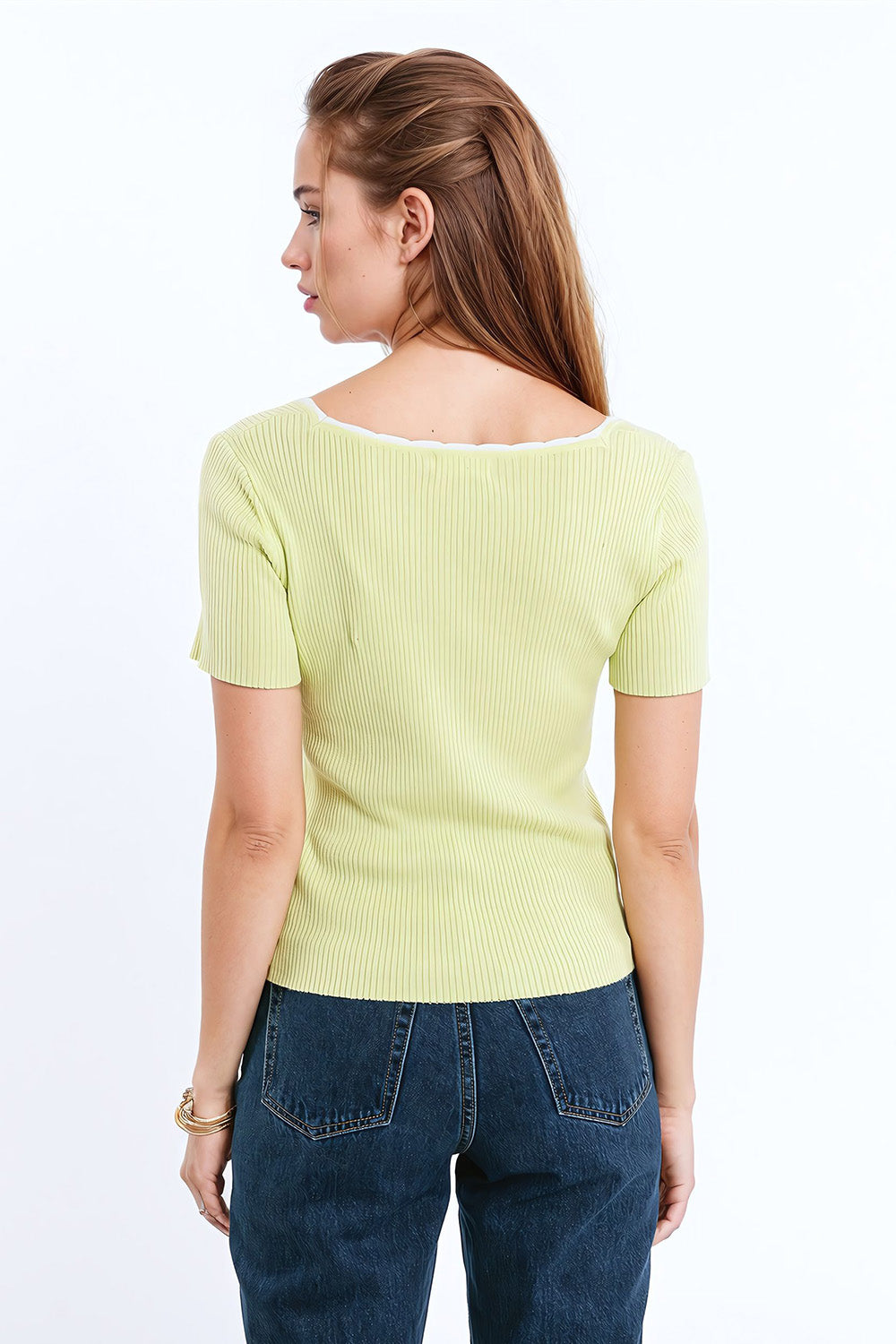 Knitted Lime Green Sweater