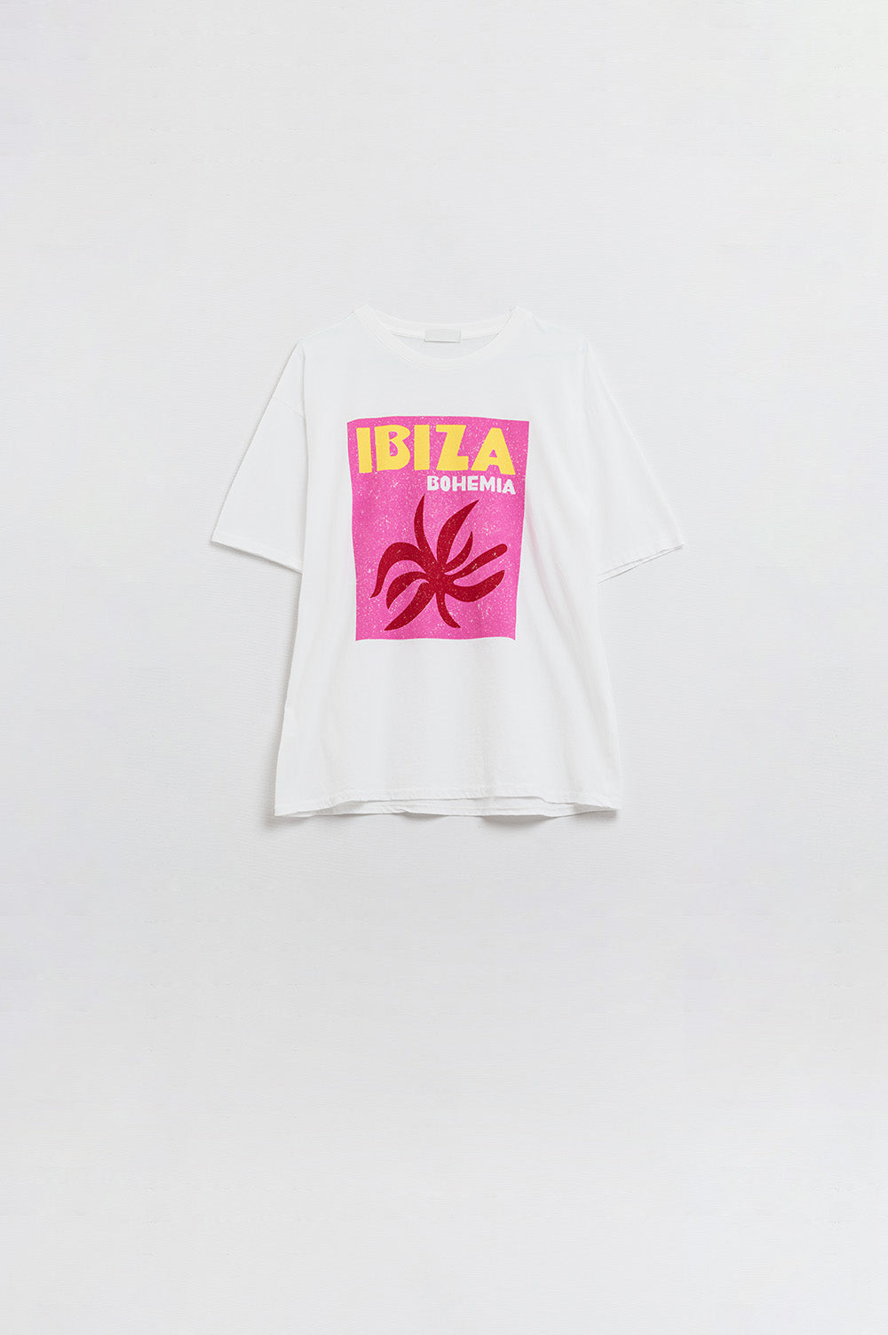 White Ibiza Bohemia Relaxed T-Shirt
