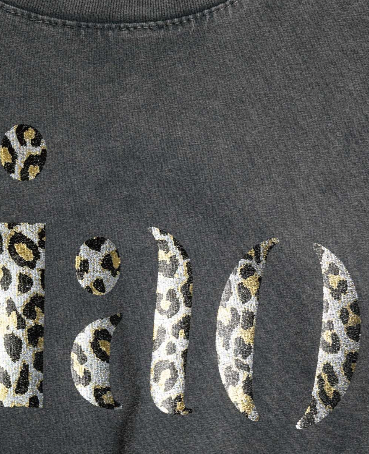 Relaxed Ciao T-shirt in Stonewashed Black