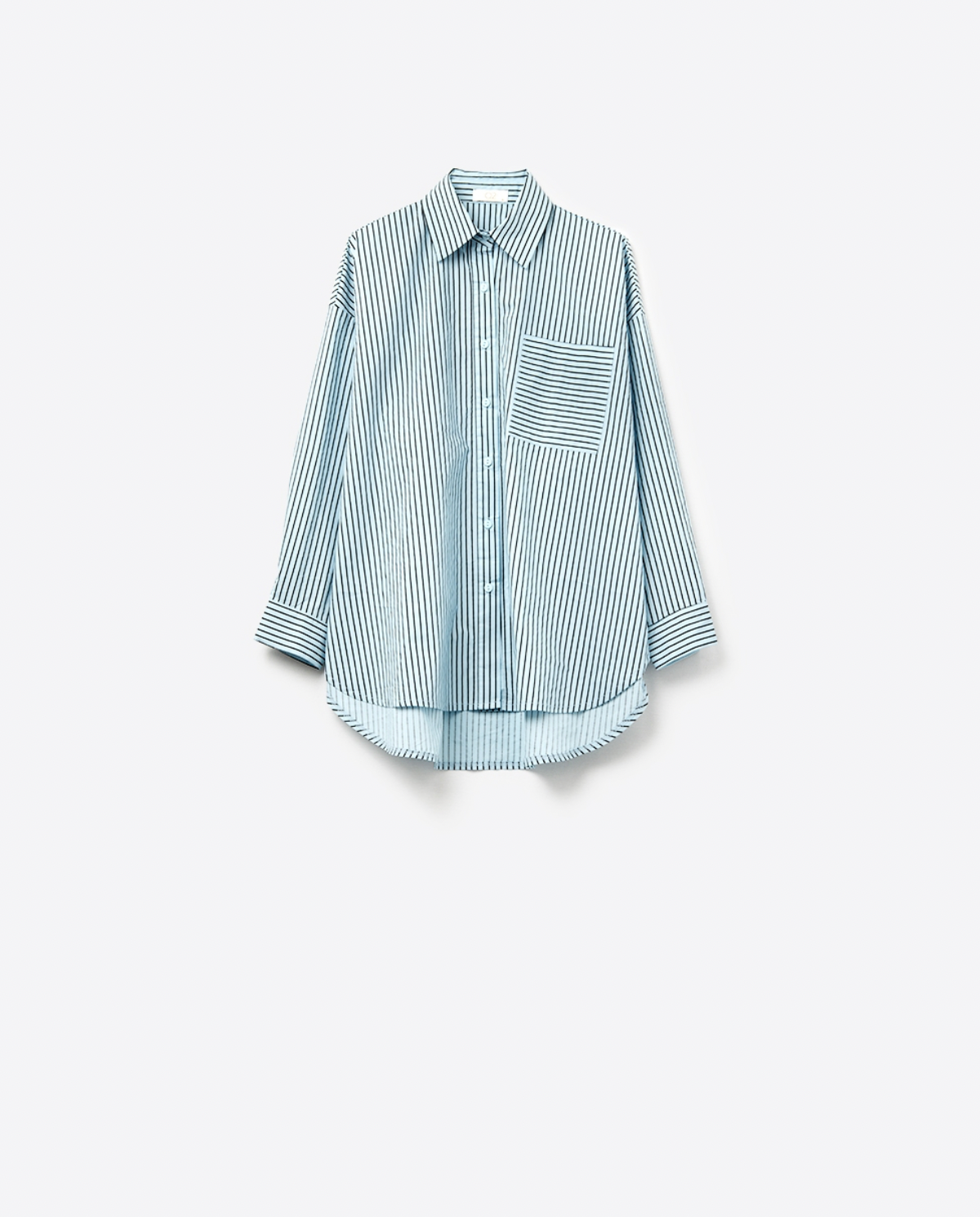Striped Shirt in Black and Blue