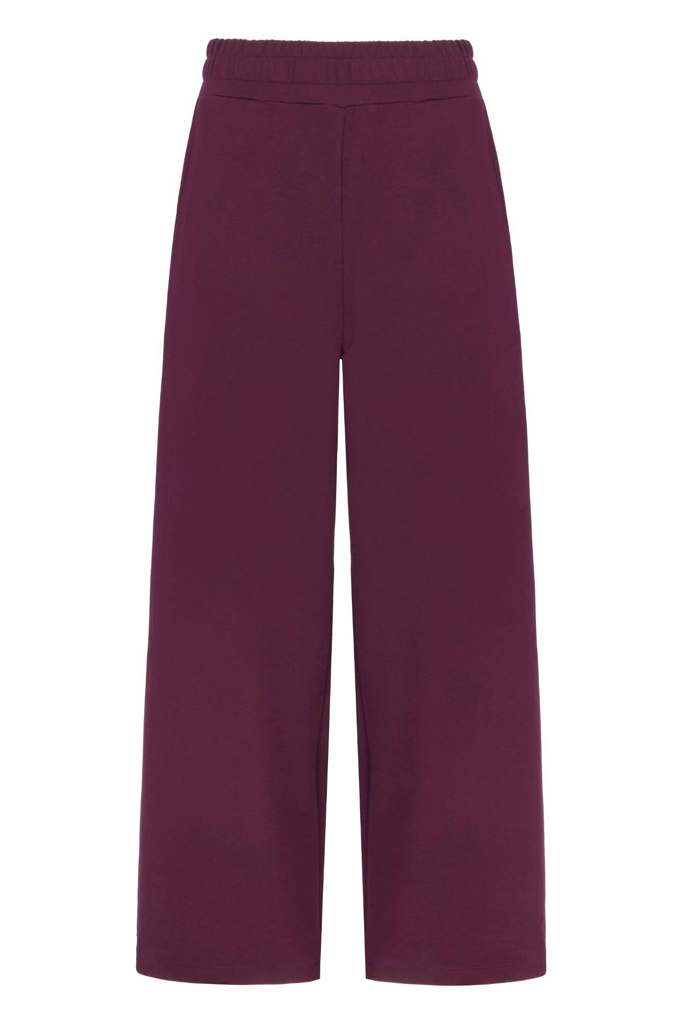 Born Nouli Supersoft Wide Leg Sweatpant in Black Cherry
