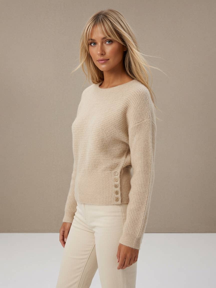 Kozue sweater in Beige