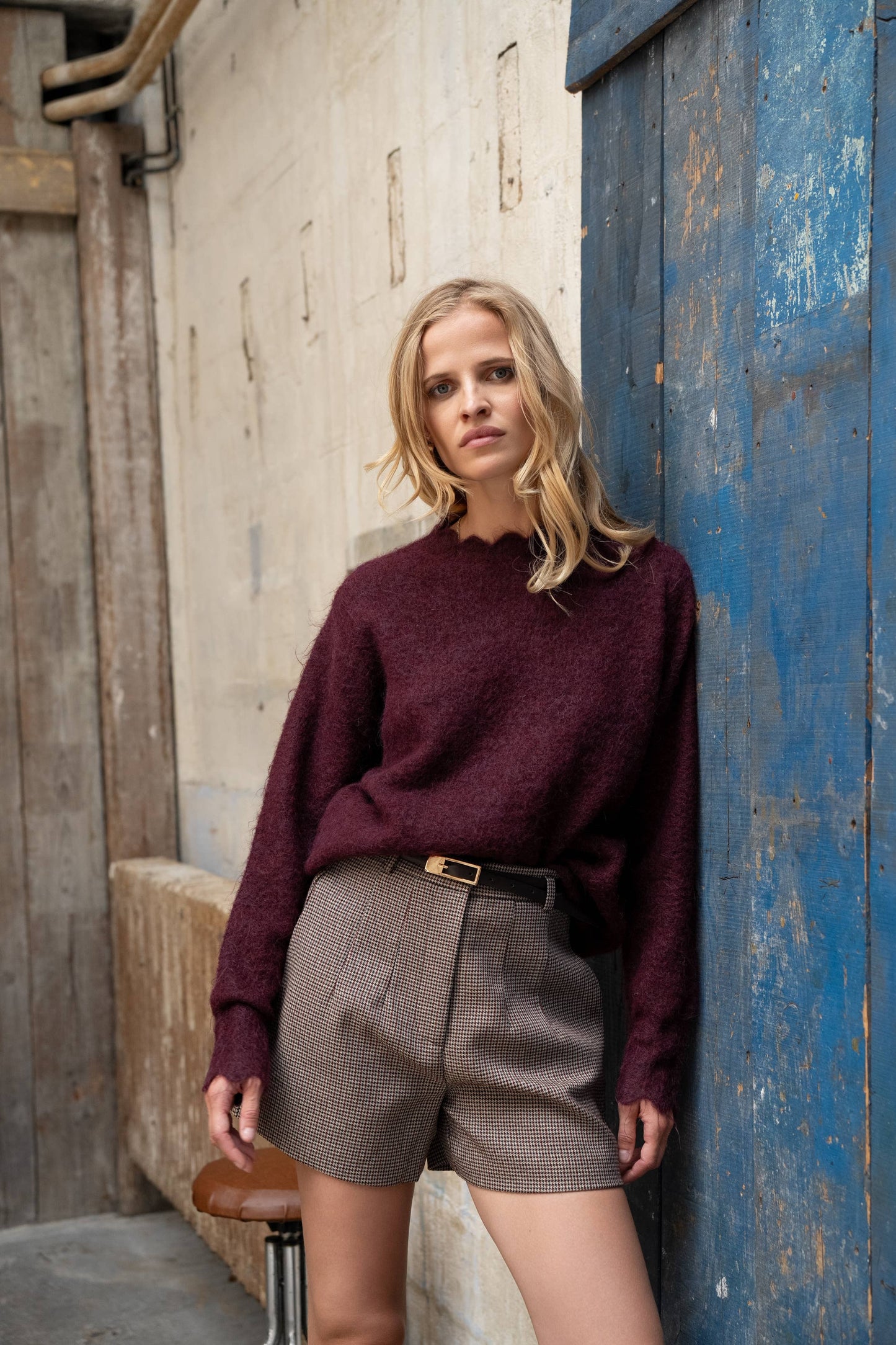 Soft wool sweater in Coffee