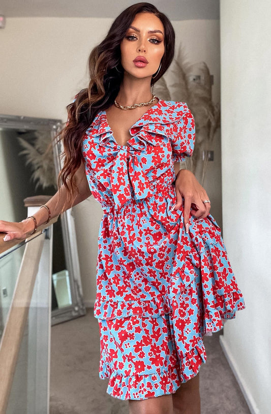 Floral tired dress