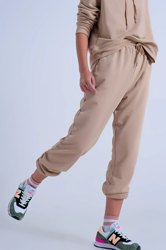 Joggers in Beige